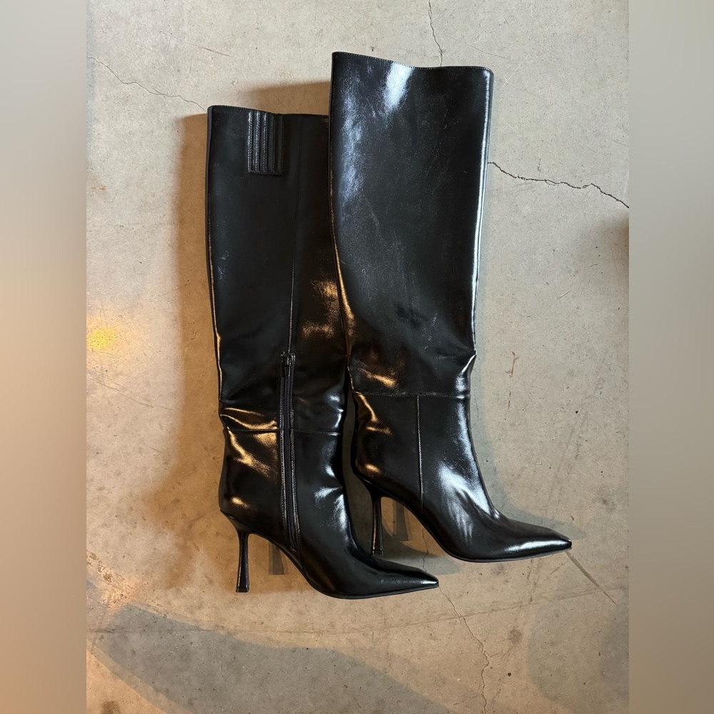 Jeffrey Campbell Black Over the Knee Boots